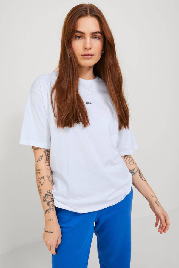 Women's Short Sleeve T-Shirt with Minimal JJXX Logo - 1