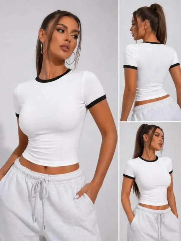 Women's Side Elastic Detailed Ribbed Viscose Fabric Blouse - BÜYÜKBEDENIZ