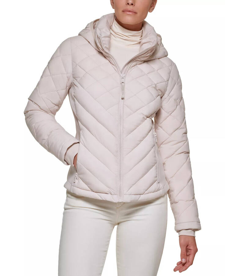 Womens Side-Panel Hooded Packable Puffer Coat, Created for Modazone Oyster - 1