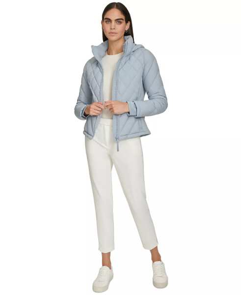 Womens Side-Panel Hooded Packable Puffer Coat, Created for Modazone Soft Chambray - 3