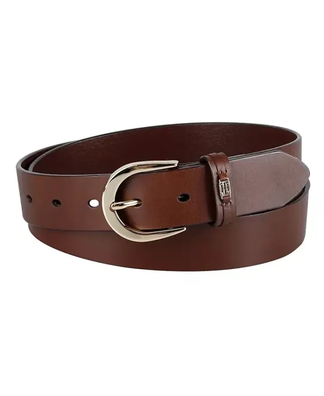 Women's Signature Leather Jean Belt - TOMMY HILFIGER