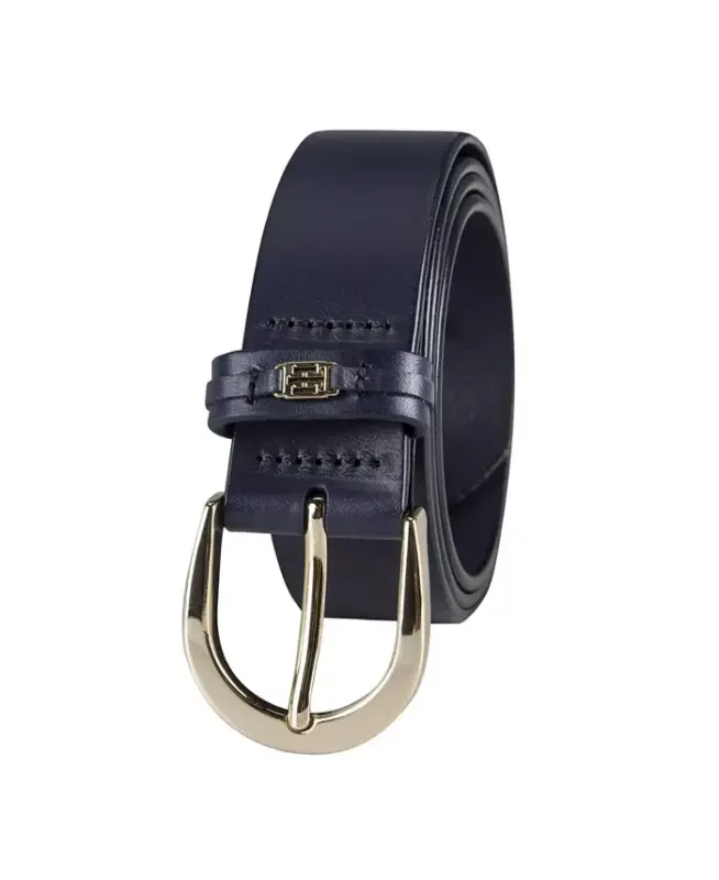 Women's Signature Leather Jean Belt-Navy Blue - 3
