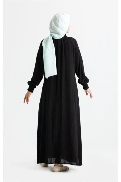 Women's Şile Cloth Cotton Prayer Dress One Piece Sleeve - ELIŞ ŞILE BEZI (1)