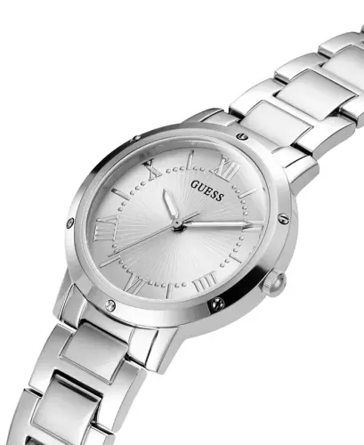 Women's Silver-Tone Stainless Steel Bracelet Watch, 34mm-Silver-tone - 5