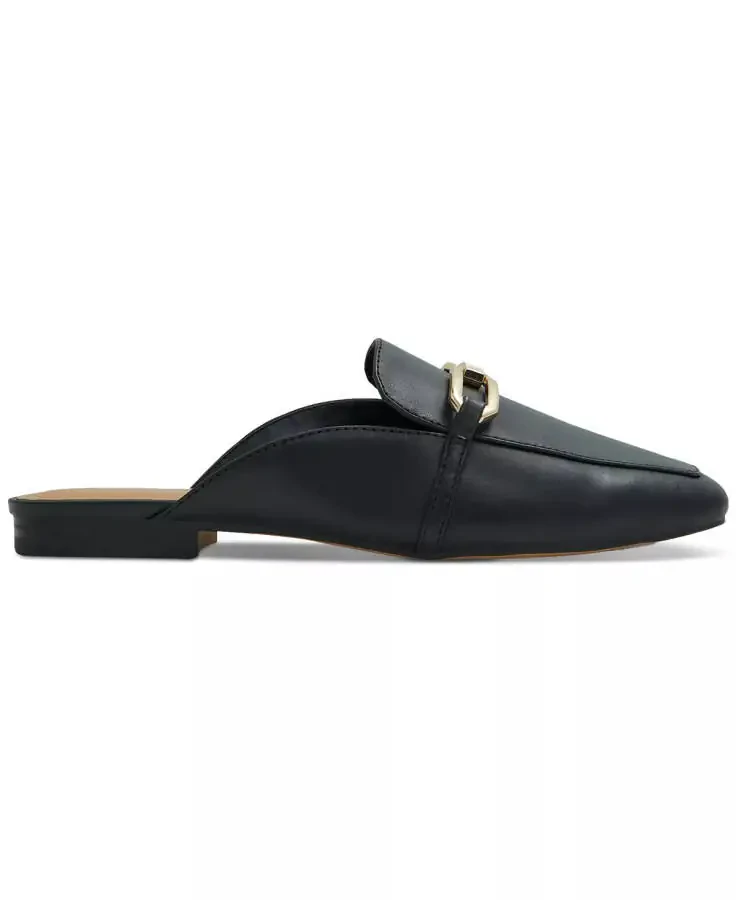 Women's Silvie Square Toe Slip On Mules-White - 7