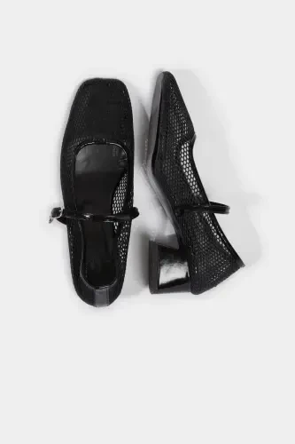 Women's Single Band High Platform Heel Sandals-Black - 6