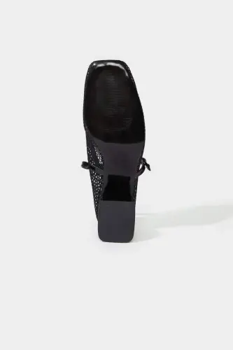 Women's Single Band High Platform Heel Sandals-Black - 4