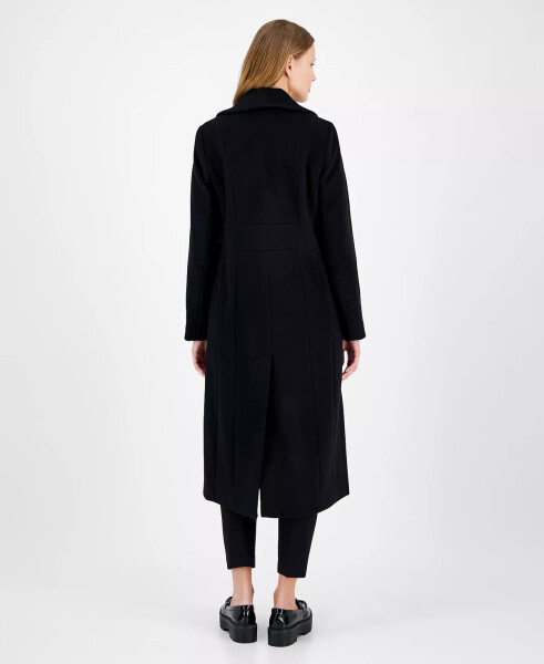 Women's Single-Breasted Maxi Coat Black - 2