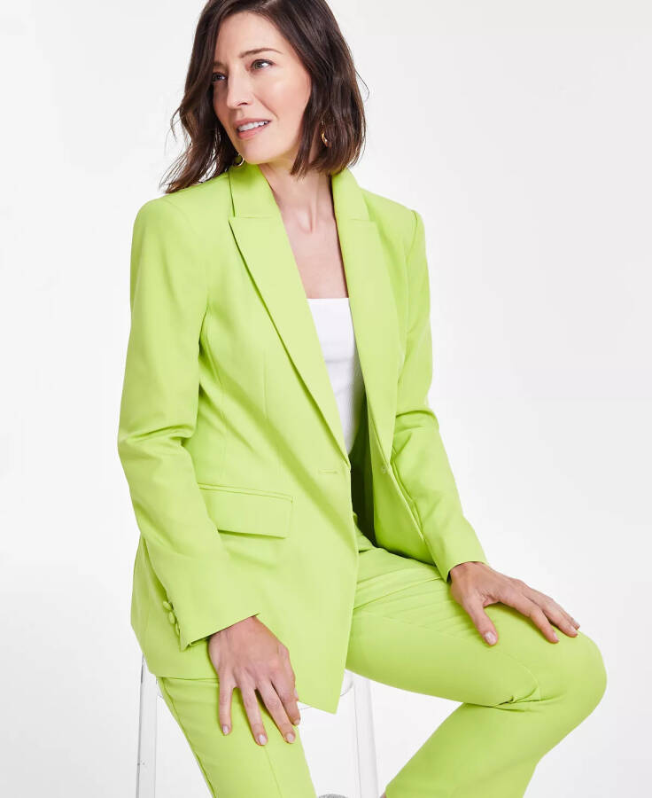 Women's Single-Breasted Peak-Lapel Jacket, Created for Modazone Sweet Midori - 3