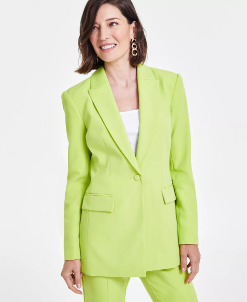 Women's Single-Breasted Peak-Lapel Jacket, Created for Modazone Sweet Midori - 4