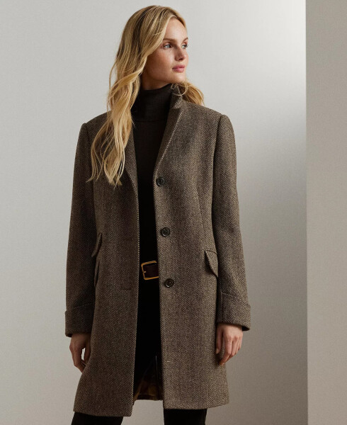 Women's Single-Breasted Walker Coat Broken Twill - 1