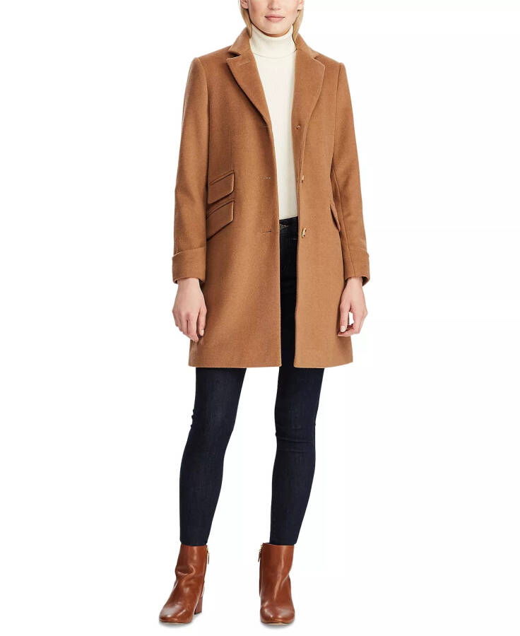 Women's Single-Breasted Walker Coat New Vicuna - 1