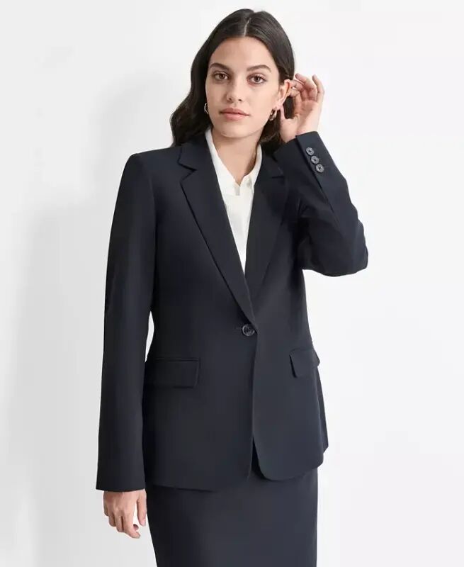 Women’s Single-Button-Front Long-Sleeve Jacket - DKNY