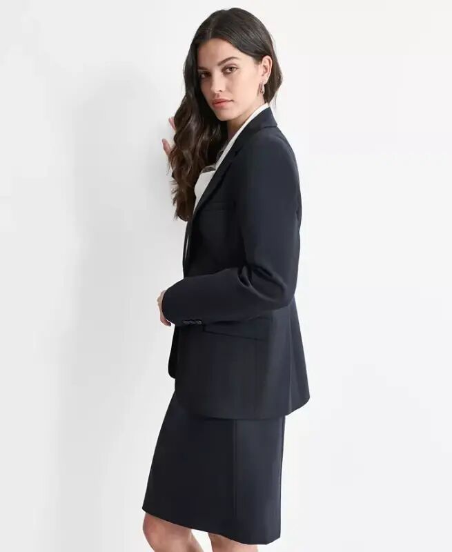 Women’s Single-Button-Front Long-Sleeve Jacket - 4