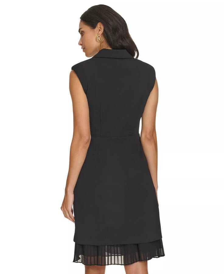 Women's Sleeveless V-Neck Sheath Dress Black - 2