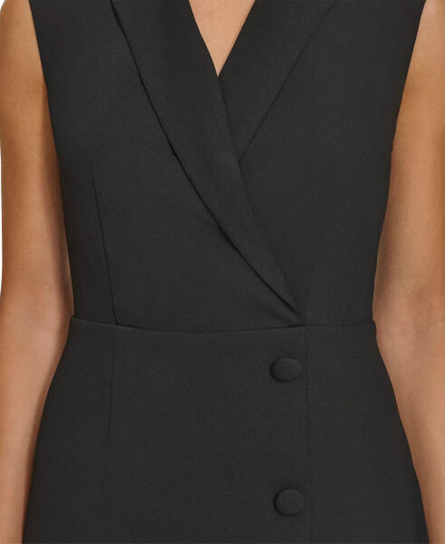 Women's Sleeveless V-Neck Sheath Dress Black - 6