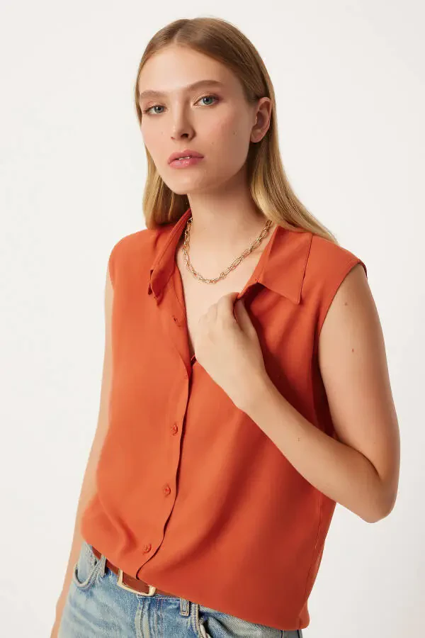 Women's Sleeveless Viscose Shirt TO00129 - 2