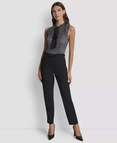 Women's Slim Ankle Trousers - 4