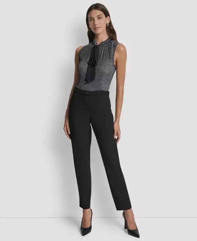 Women's Slim Ankle Trousers - 4