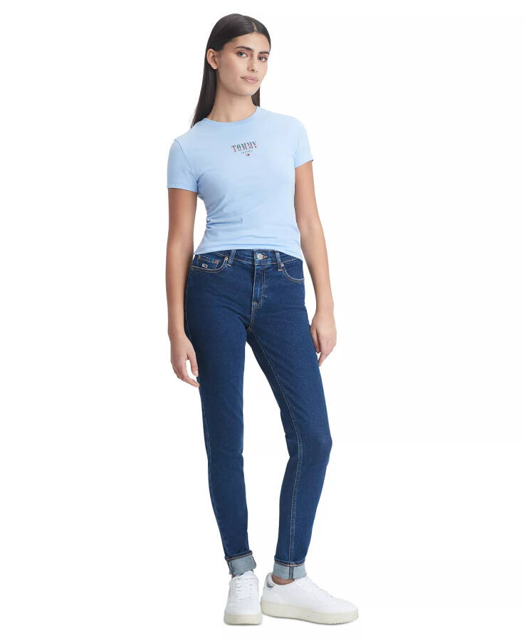 Women's Slim-Fit Essential Logo Graphic T-Shirt Moderate Blue - 8