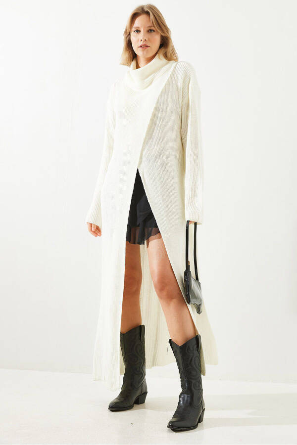 Women's Slit Slouchy Long Poncho Dress 60651007 - 4