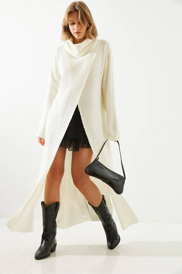Women's Slit Slouchy Long Poncho Dress 60651007 - 5