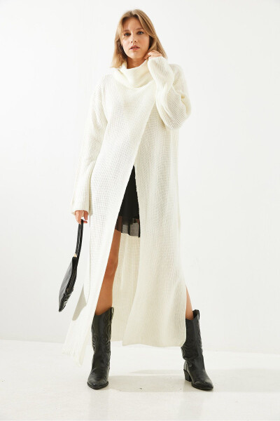 Women's Slit Slouchy Long Poncho Dress 60651007 - 7