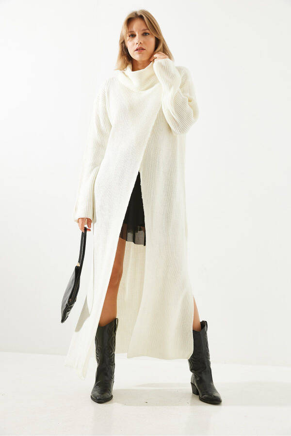 Women's Slit Slouchy Long Poncho Dress 60651007 - 7
