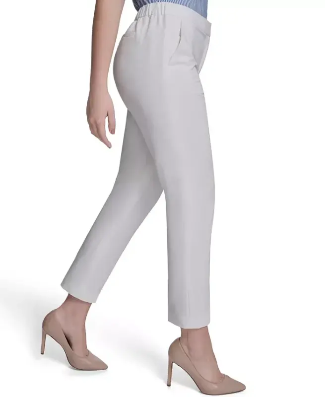 Women's Sloane Slim-Leg Ankle Pants - Ivory - 3
