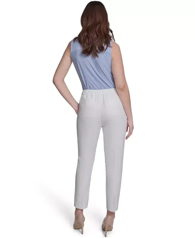 Women's Sloane Slim-Leg Ankle Pants - Ivory - 5