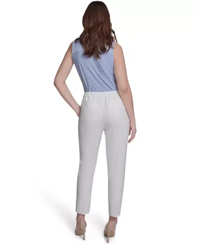 Women's Sloane Slim-Leg Ankle Pants - Ivory - 4