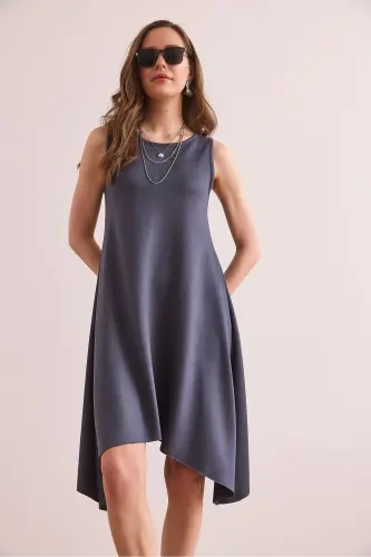 Women's Smoked Soft Texture Sleeveless Bell Dress ELB-19 - 4