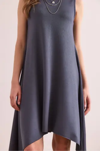 Women's Smoked Soft Texture Sleeveless Bell Dress ELB-19 - 6