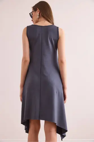 Women's Smoked Soft Texture Sleeveless Bell Dress ELB-19 - 7