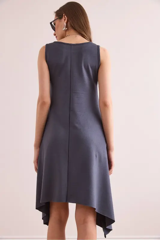 Women's Smoked Soft Texture Sleeveless Bell Dress ELB-19 - 7