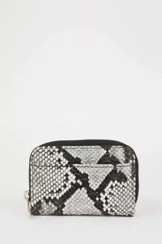 Women's Snake Pattern Zippered Coin Wallet-Mix - 5