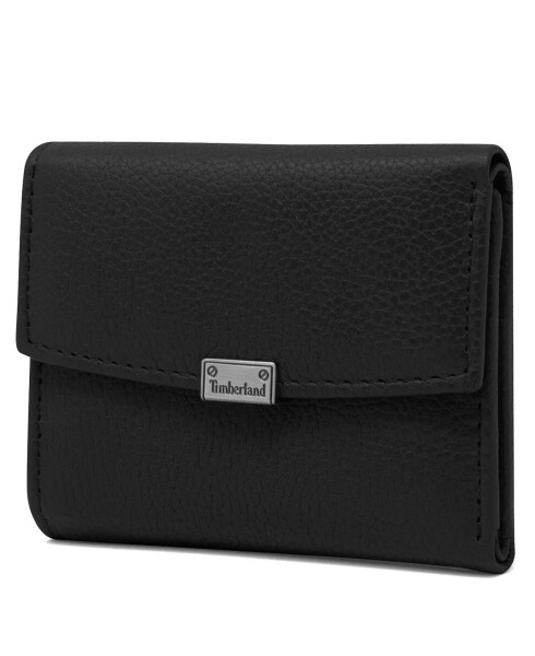 Women's Snap Billfold Indexer Wallet Black - 1