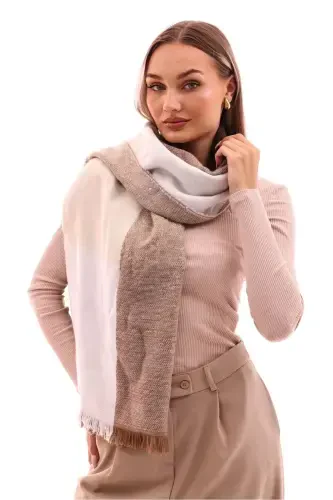 Women's Soft Touch Plaid Scarf-Coffee - 5