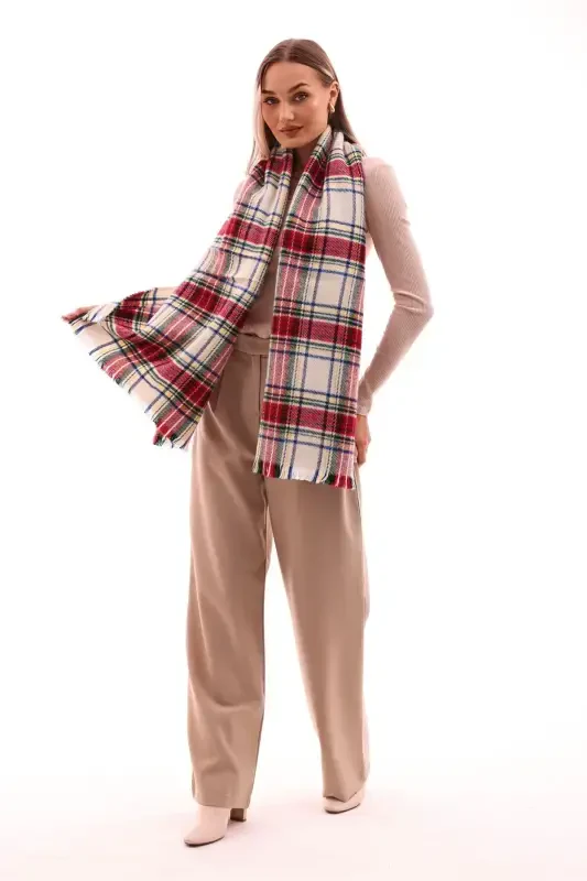 Women's Soft Touch Plaid Scarf - Scottish - RITAGARCIA