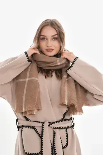 Women's Soft Touch Plaid Scarf-Viso - 5