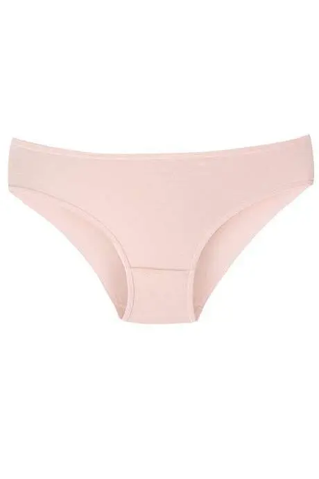 Women's Solid Color Panties 7-Pack Cotton Lycra Stretch and Soft Fabric - 4