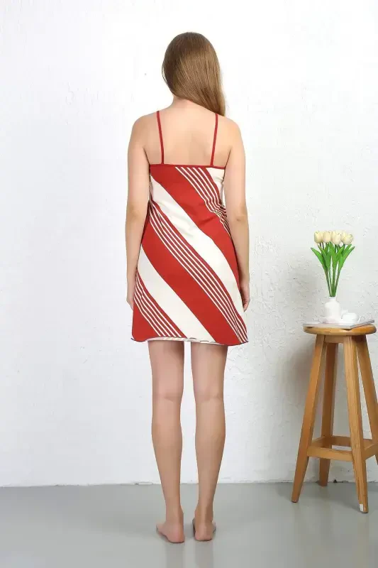 Women's Spaghetti Strap Cotton Nightgown 36722 - 8