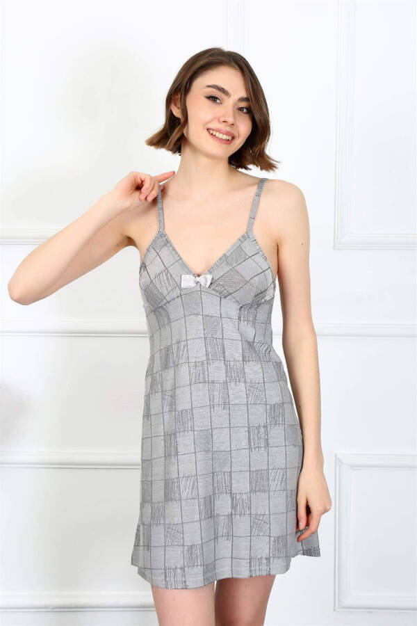 Women's Spaghetti Strap Cotton Nightgown 402 - 3