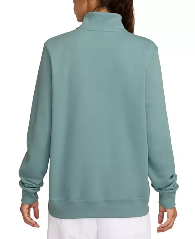 Women's Sportswear Club Fleece 1/2-Zip Sweatshirt - Cannon/White - 3