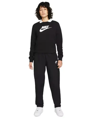 Women's Sportswear Club Fleece Logo Sweatshirt - Black/white - 4