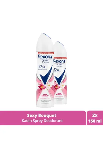 Women's Spray Deodorant Sexy Bouquet 72 Hours Uninterrupted Superior Protection 150 ml X2 - 1