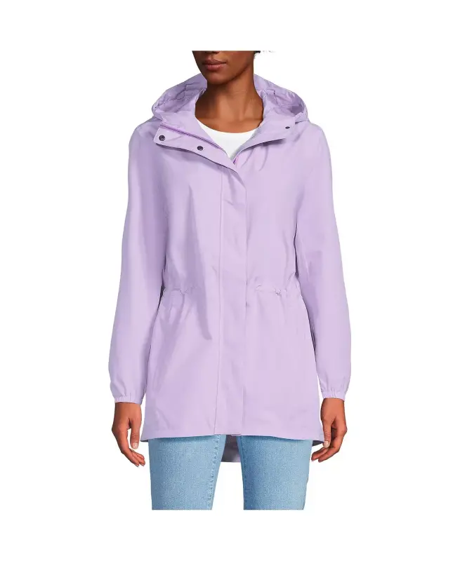 Women's Squall Packable Waterproof Raincoat - LANDS' END