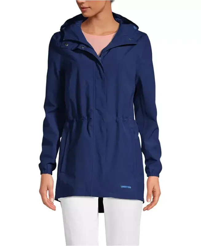 Women's Squall Packable Waterproof Raincoat - LANDS' END