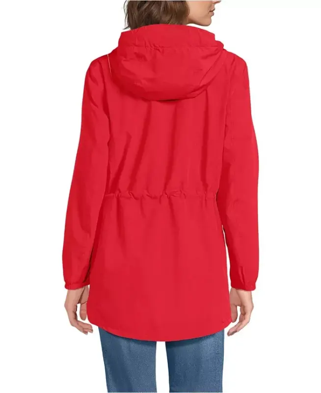 Women's Squall Packable Waterproof Raincoat - Compass red/cherries - 2