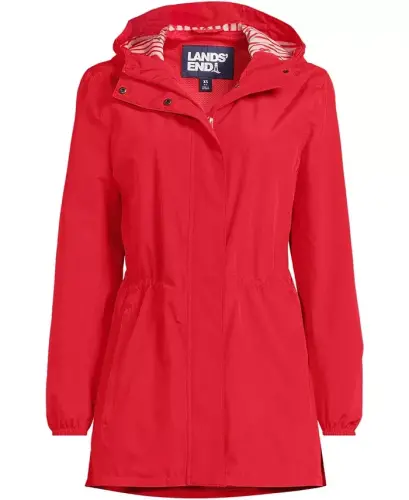 Women's Squall Packable Waterproof Raincoat - Compass red/cherries - 3